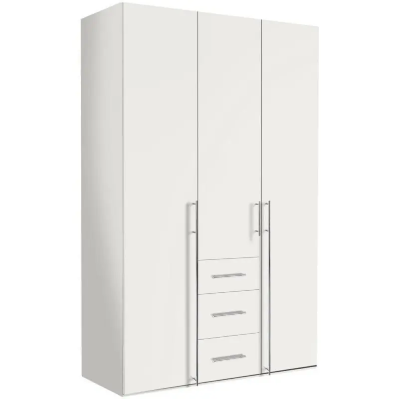 Drehtürenschrank in Weiß