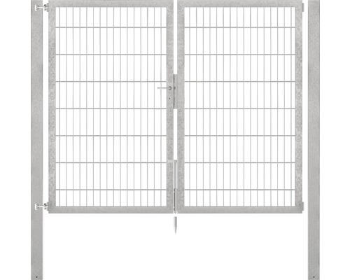 Stabgitter-Doppeltor ALBERTS Flexo Plus 8/6/8 200 x 160 cm inkl. Pfosten 8 x 8 cm feuerverzinkt