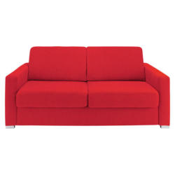 Schlafsofa in Webstoff Rot