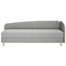 Liege in Webstoff Grau