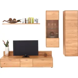 Wohnwand 272,5/198,4/54,5 cm in Eichefarben