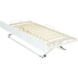 Ausziehbett 90/190 cm in Weiß