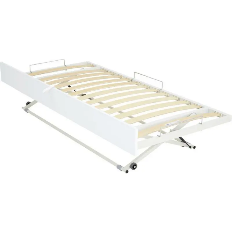 Ausziehbett 90/190 cm in Weiß