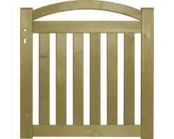 Einzeltor Konsta Mino mit Schloßfräsung 98 x 100 cm kesseldruckimprägniert