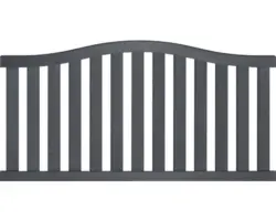 Vorgartenzaun Konsta Mino 179 x 91 cm basaltgrau