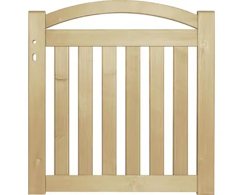 Einzeltor Konsta Mino mit Schloßfräsung 98 x 100 cm natur