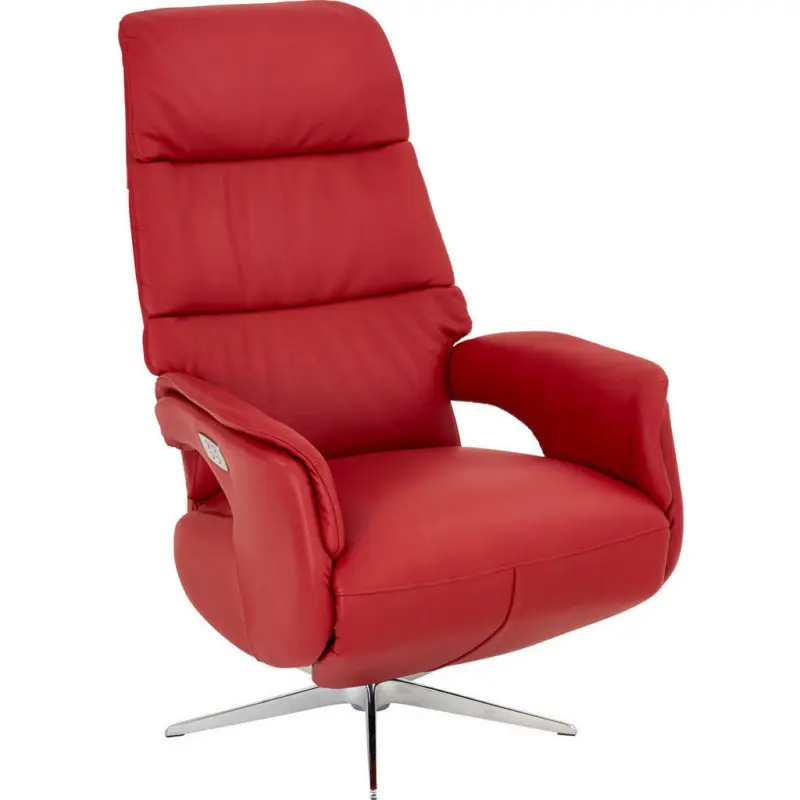 Relaxsessel in Leder Rot
