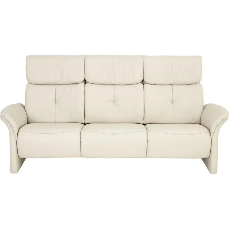 Dreisitzer-Sofa in Leder Creme