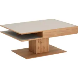 Couchtisch in Holz, Glas 105/75/46 cm