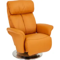 Relaxsessel in Leder Gelb