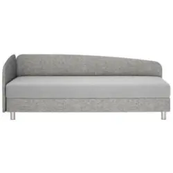 Liege in Webstoff Grau