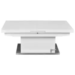 Couchtisch in Metall, Glas, Holzwerkstoff 125/70/50 cm