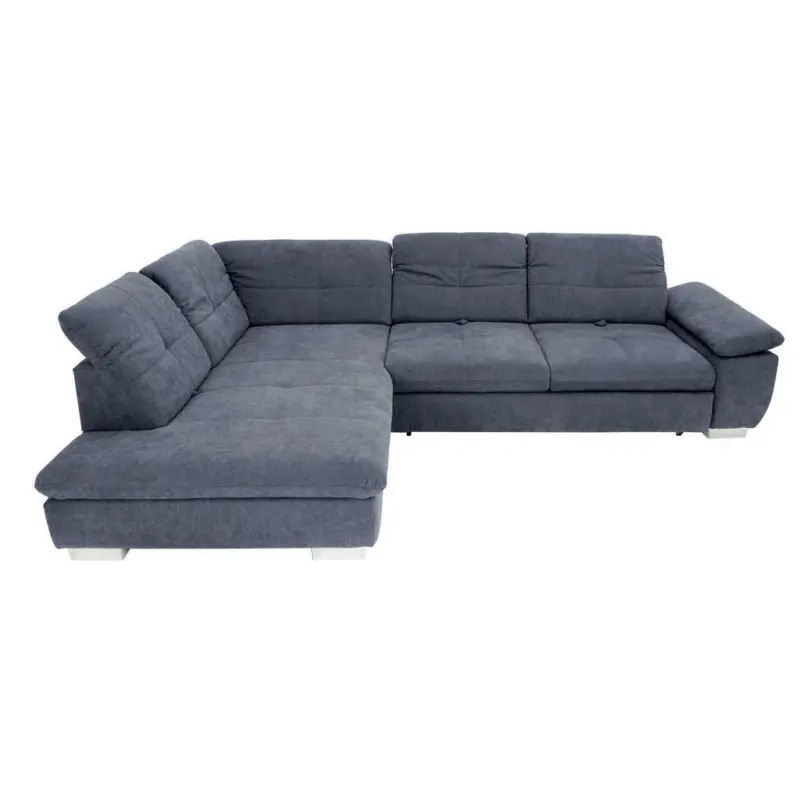 Ecksofa in Chenille Grau