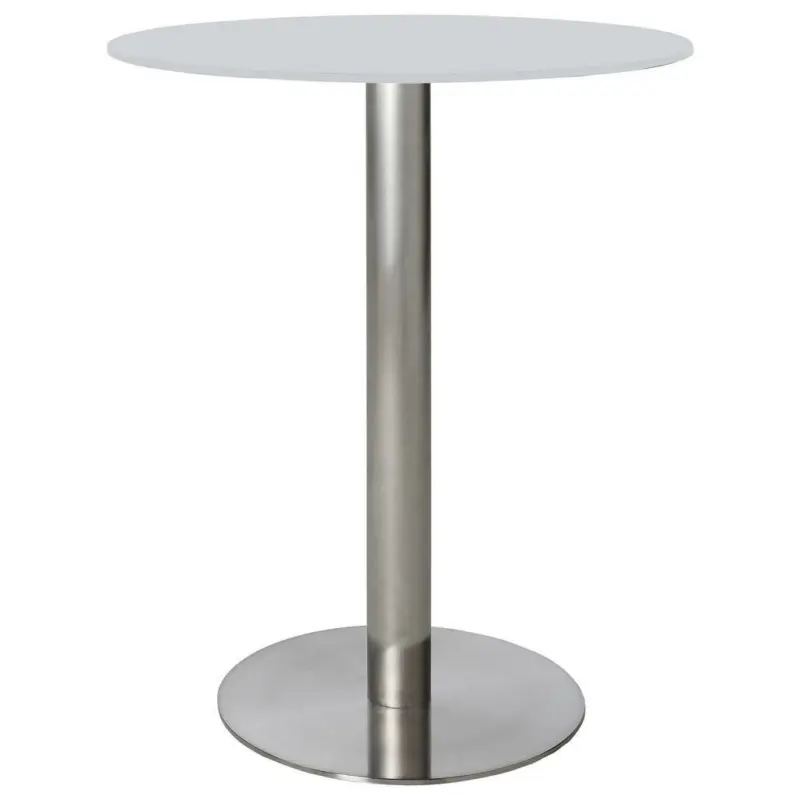 Bartisch in Metall, Glas 115/115/105 cm