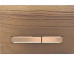 Hornbach Betätigungsplatte Geberit Sigma 50 2-Mengentechnik Nussbaum/rotgold
