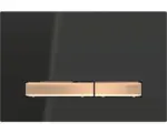 Hornbach Betätigungsplatte Geberit Sigma 50 2-Mengentechnik schwarz/rotgold