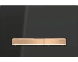 Betätigungsplatte Geberit Sigma 50 2-Mengentechnik schwarz/rotgold