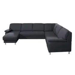 Wohnlandschaft in Dunkelgrau