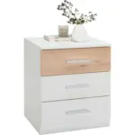 XXXLutz Lauterach - Ihr Möbelhaus bei Bregenz Nachtkästchenset in Weiß, Buchefarben