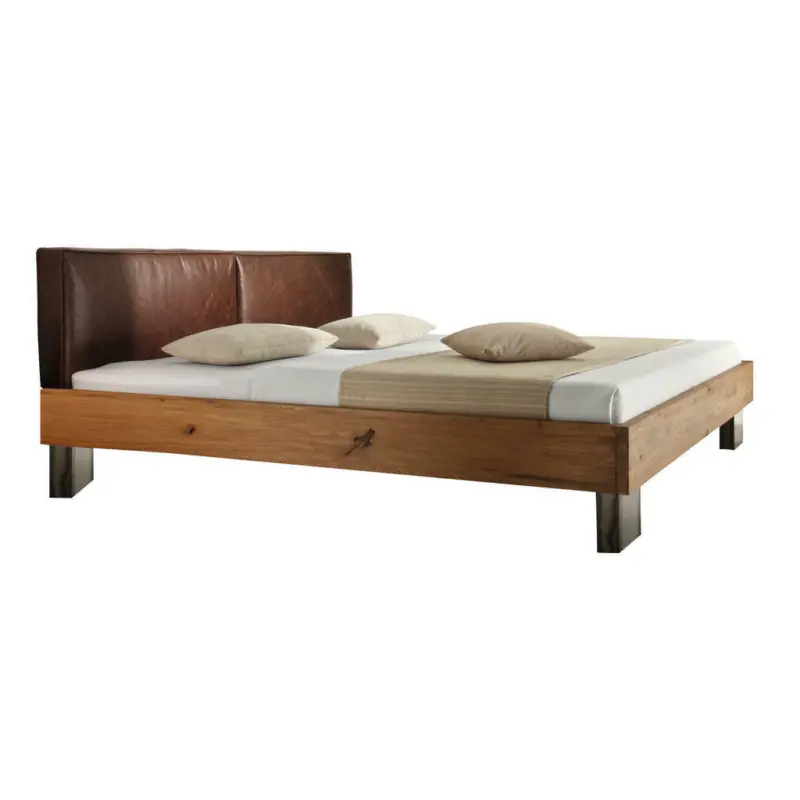 Bett 160/200 cm in Braun, Eichefarben