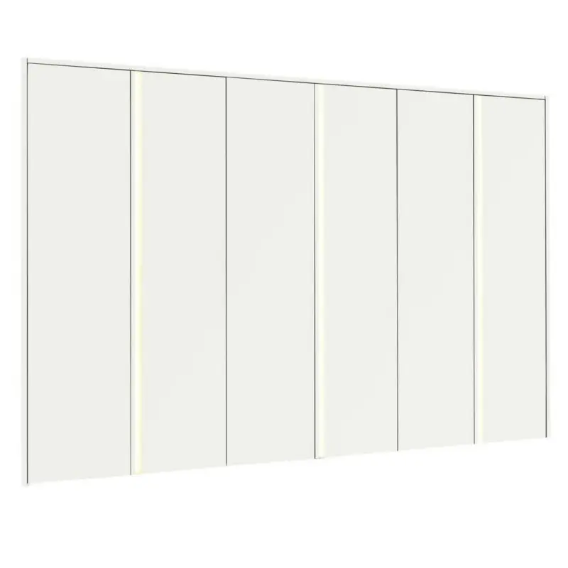 Drehtürenschrank in Weiß