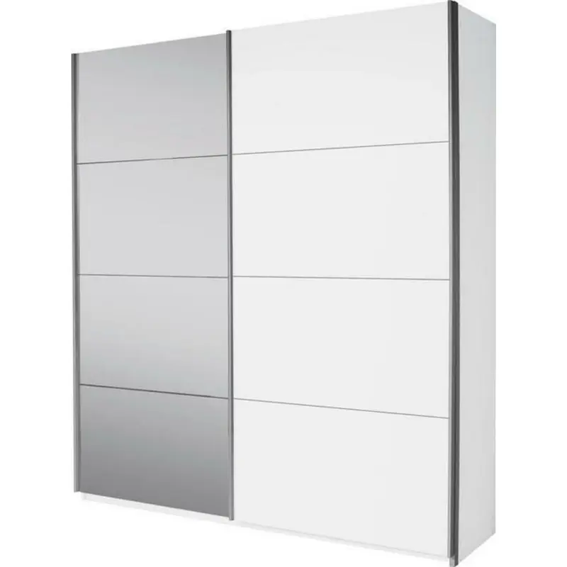 Schwebetürenschrank in Weiß