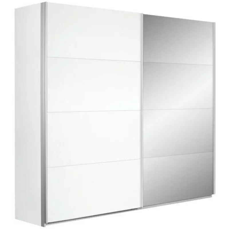 Schwebetürenschrank in Weiß