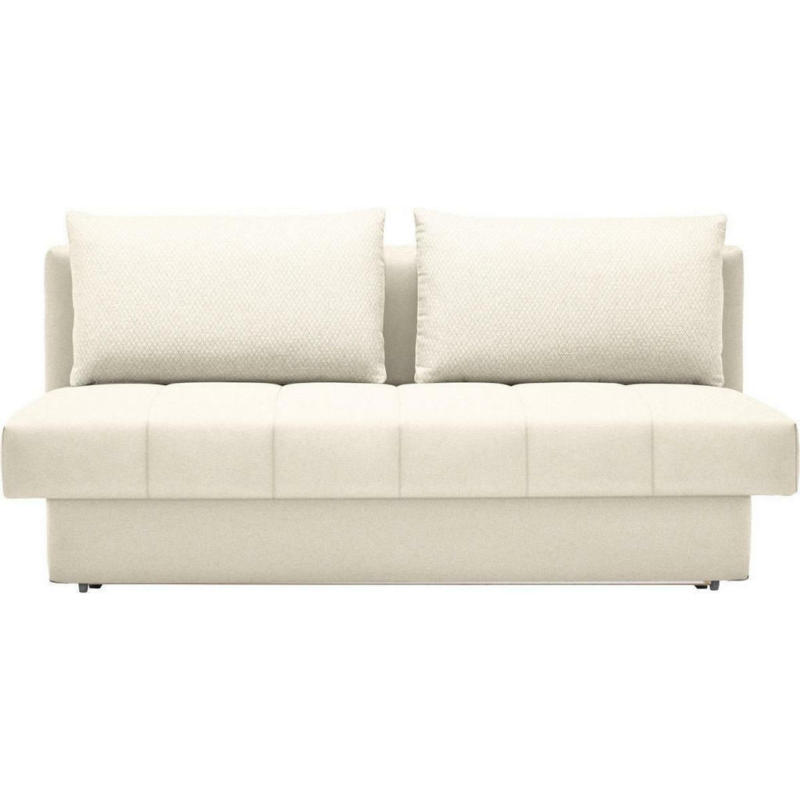 Schlafsofa in Webstoff Beige