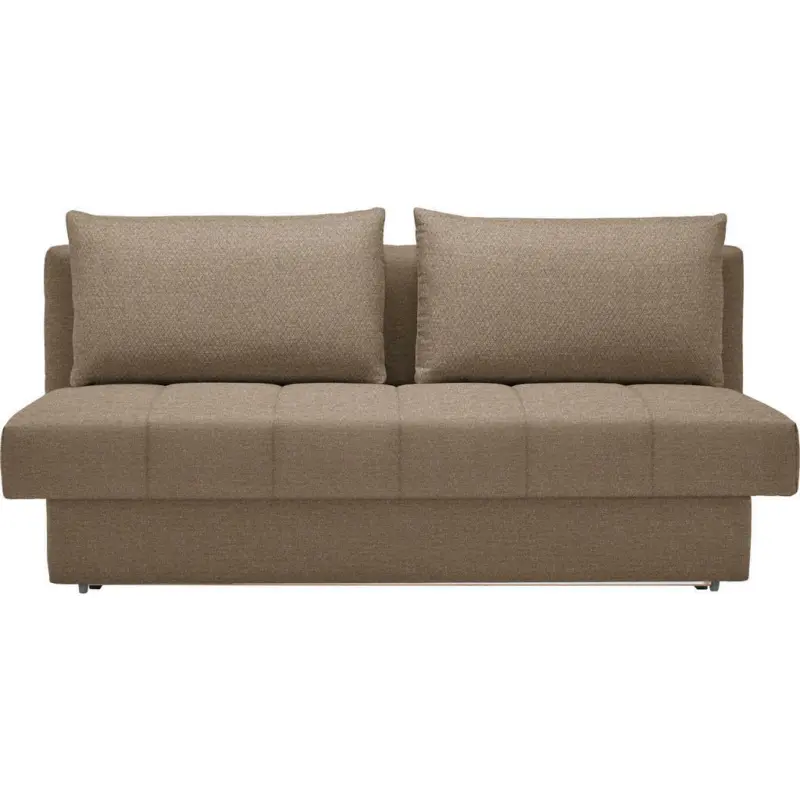 Schlafsofa in Webstoff Braun
