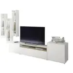 XXXLutz Lauterach - Ihr M&ouml;belhaus bei Bregenz Wohnwand 333/199/44,8 cm in Wei&szlig;, Eichefarben