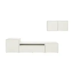 Wohnwand 308/156/44,8 cm in Weiß