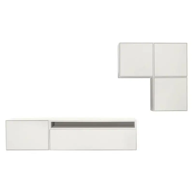 Wohnwand 270/160/44,8 cm in Weiß