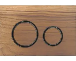 Betätigungsplatte Geberit Sigma 21 2-Mengentechnik Nussbaum/schwarzchrom