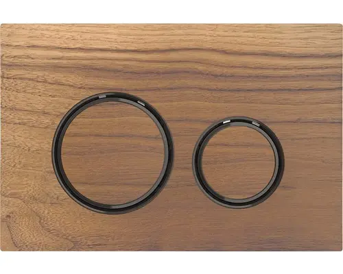 Betätigungsplatte Geberit Sigma 21 2-Mengentechnik Nussbaum/schwarzchrom