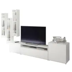 Wohnwand 333/199/44,8 cm in Weiß