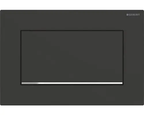 Betätigungsplatte Geberit Sigma 30 verschraubbar schwarz matt/chrom hochglanz