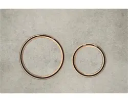 Betätigungsplatte Geberit Sigma 21 2-Mengentechnik Betonoptik/rotgold
