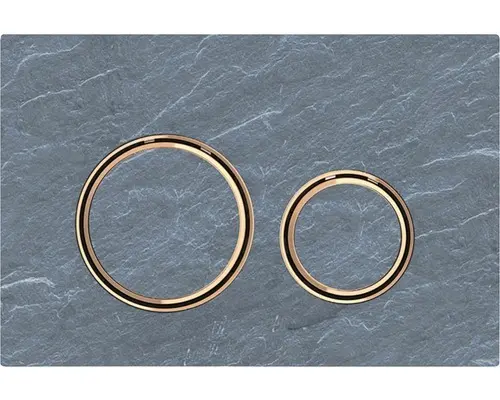 Betätigungsplatte Geberit Sigma 21 2-Mengentechnik mustang Schiefer/rotgold