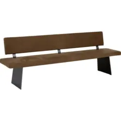 Sitzbank 240/85/56 cm in Braun, Nussbaumfarben