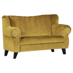Sofa in Webstoff Gelb