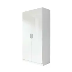 Drehtürenschrank in Weiß