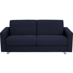 Schlafsofa in Flachgewebe Dunkelblau