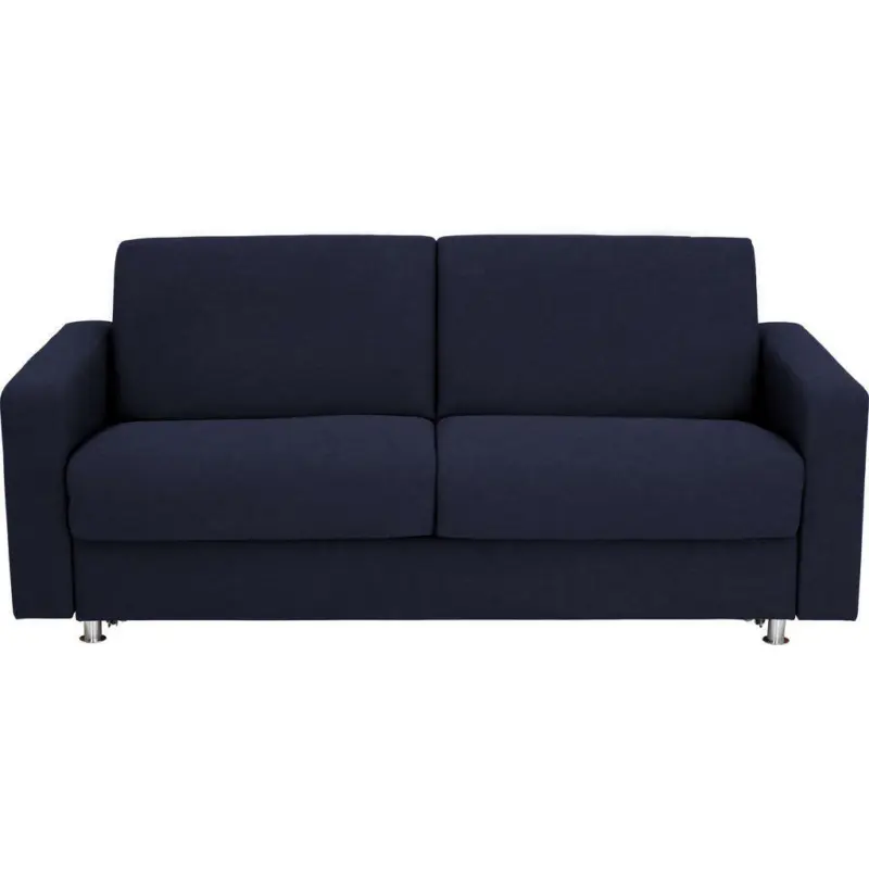 Schlafsofa in Flachgewebe Dunkelblau