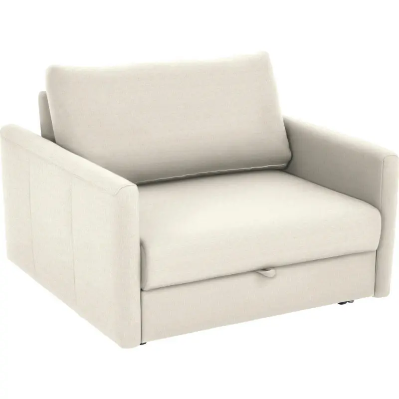 Schlafsessel in Flachgewebe Naturfarben