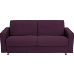 Schlafsofa in Flachgewebe Aubergine