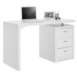 Schreibtisch 120/55/75 cm in Weiß