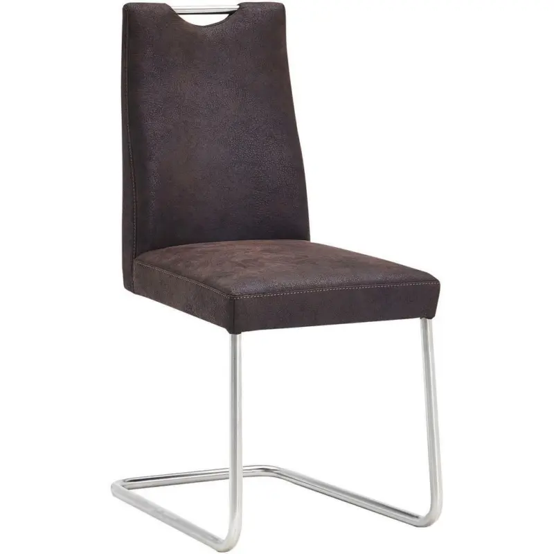 Schwingstuhl in Edelstahl Mikrofaser