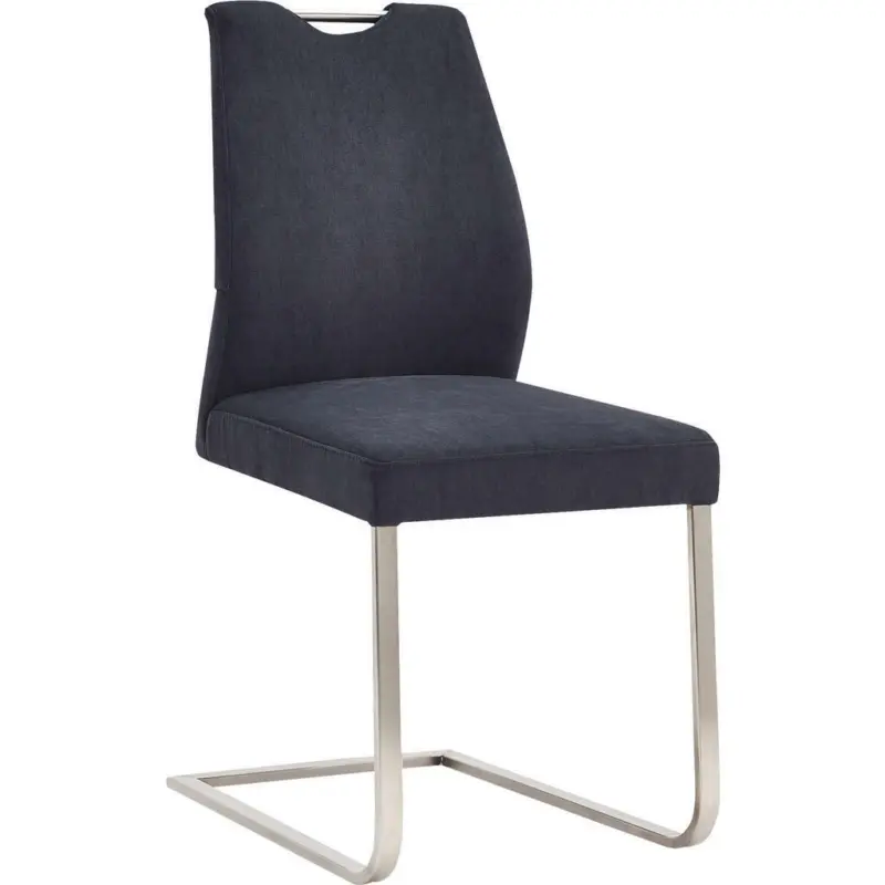 Schwingstuhl in Edelstahl Chenille