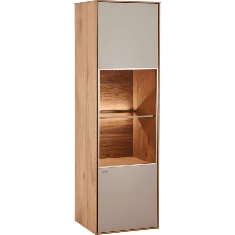 Hängevitrine in Eichefarben, Fango