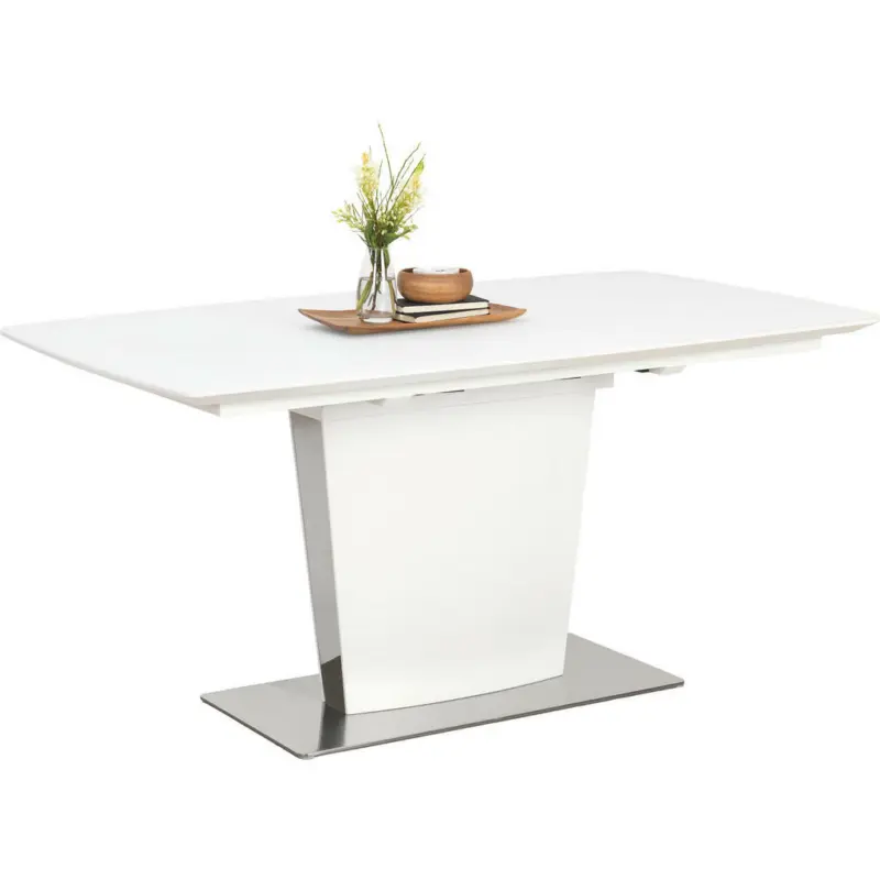 Esstisch in Metall, Glas, Holzwerkstoff 160-210/90/76 cm